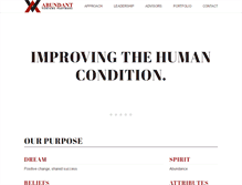 Tablet Screenshot of abundantventurepartners.com